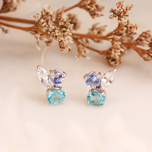 Azure Cascade Earrings