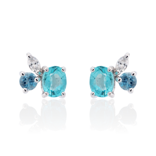 Aqua Cascade Earrings