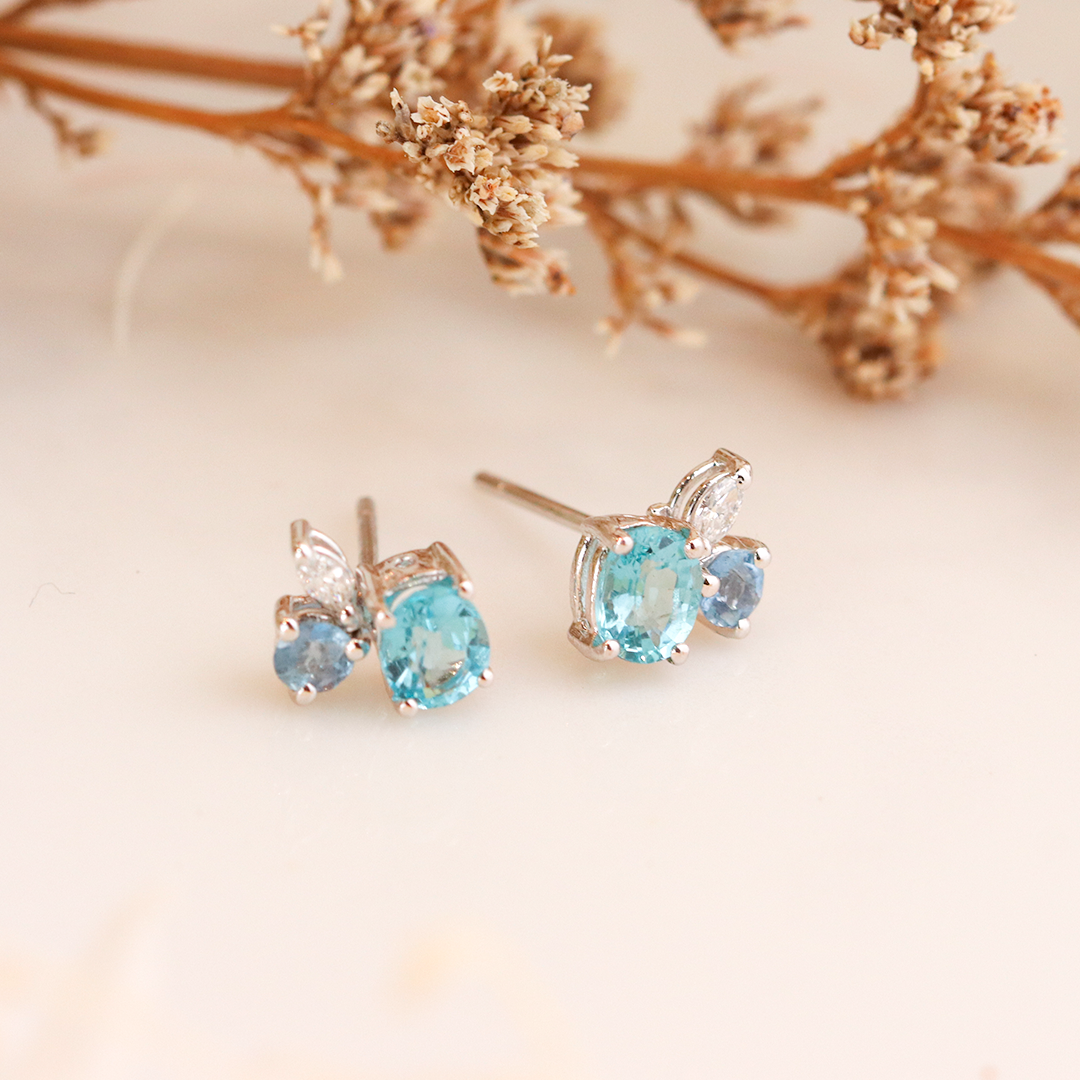 Aqua Cascade Earrings